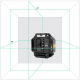 Профессиональный лазерный уровень ADA LaserTANK 3-360 GREEN Basic Edition (Зеленый луч) Арт. А00633_3