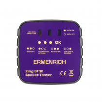 Тестер розеток Ermenrich Zing ST30, фиолетовый Арт.  83818